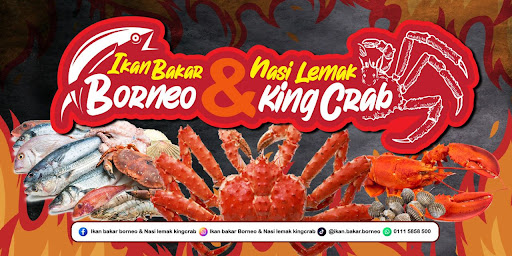 Ikan bakar borneo & nasi lemak king crab Ikan bakar borneo & nasi lemak king crab