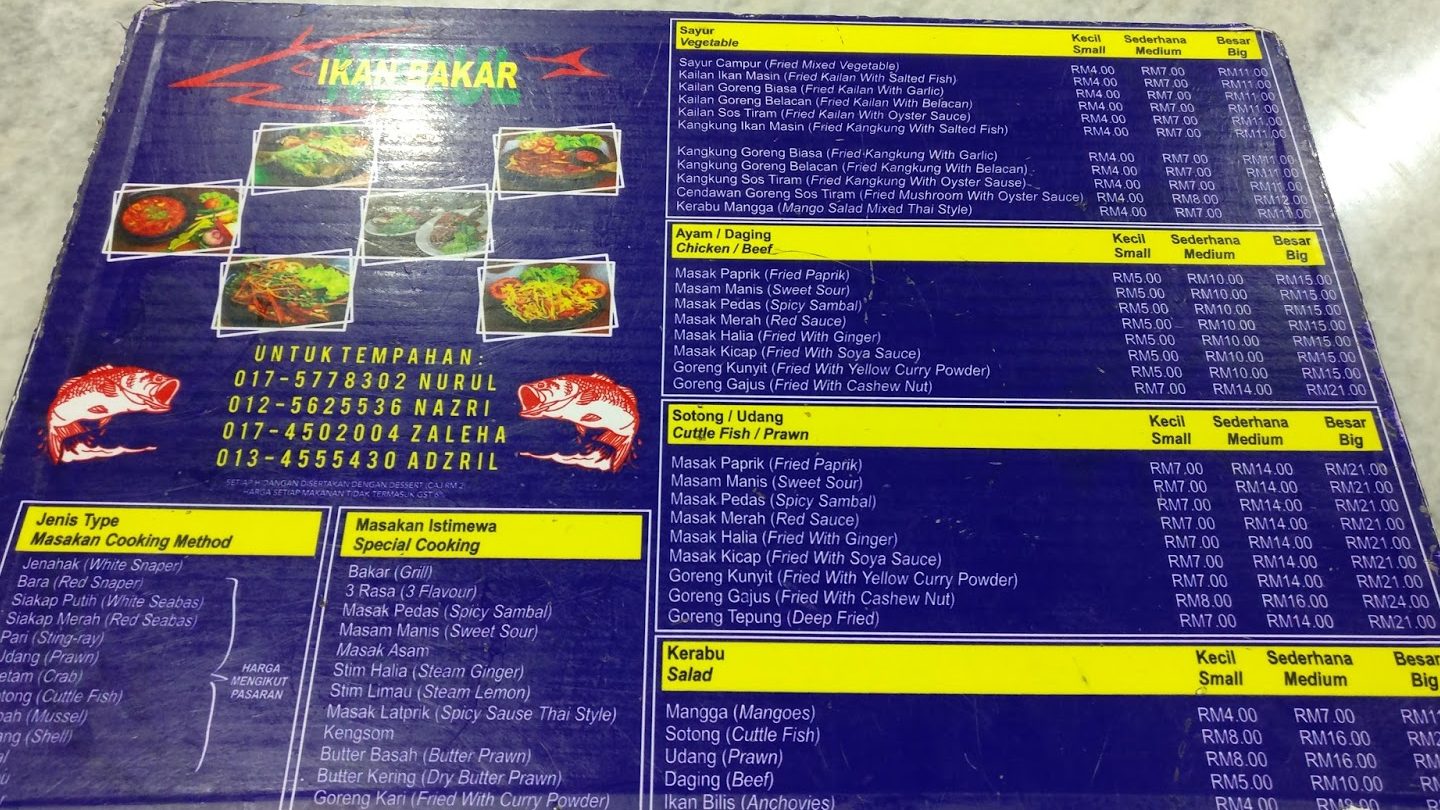 nurul ikan bakar special penang